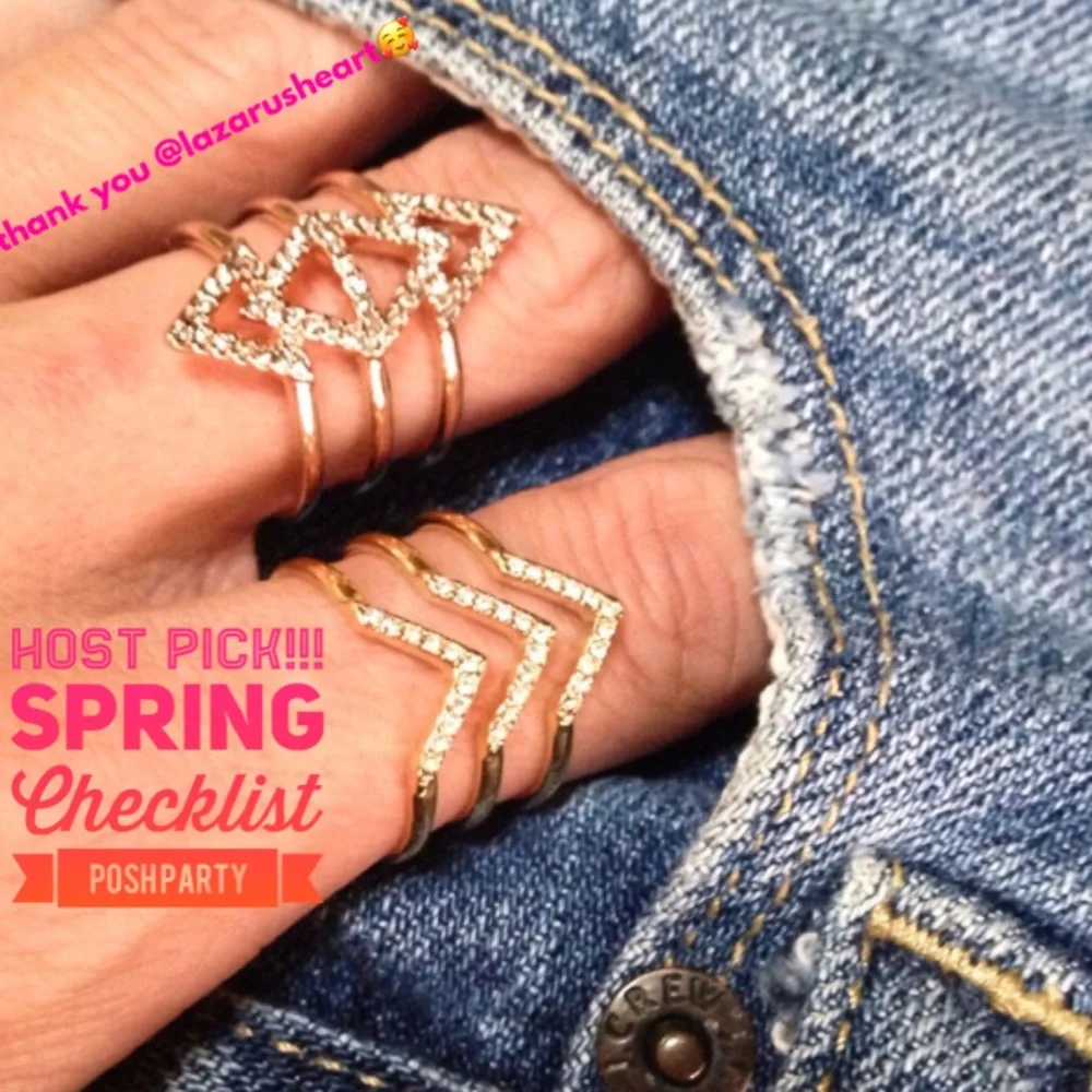 Stella & Dot | 🌸⚜️Rose Gold Pavé Spear Ring